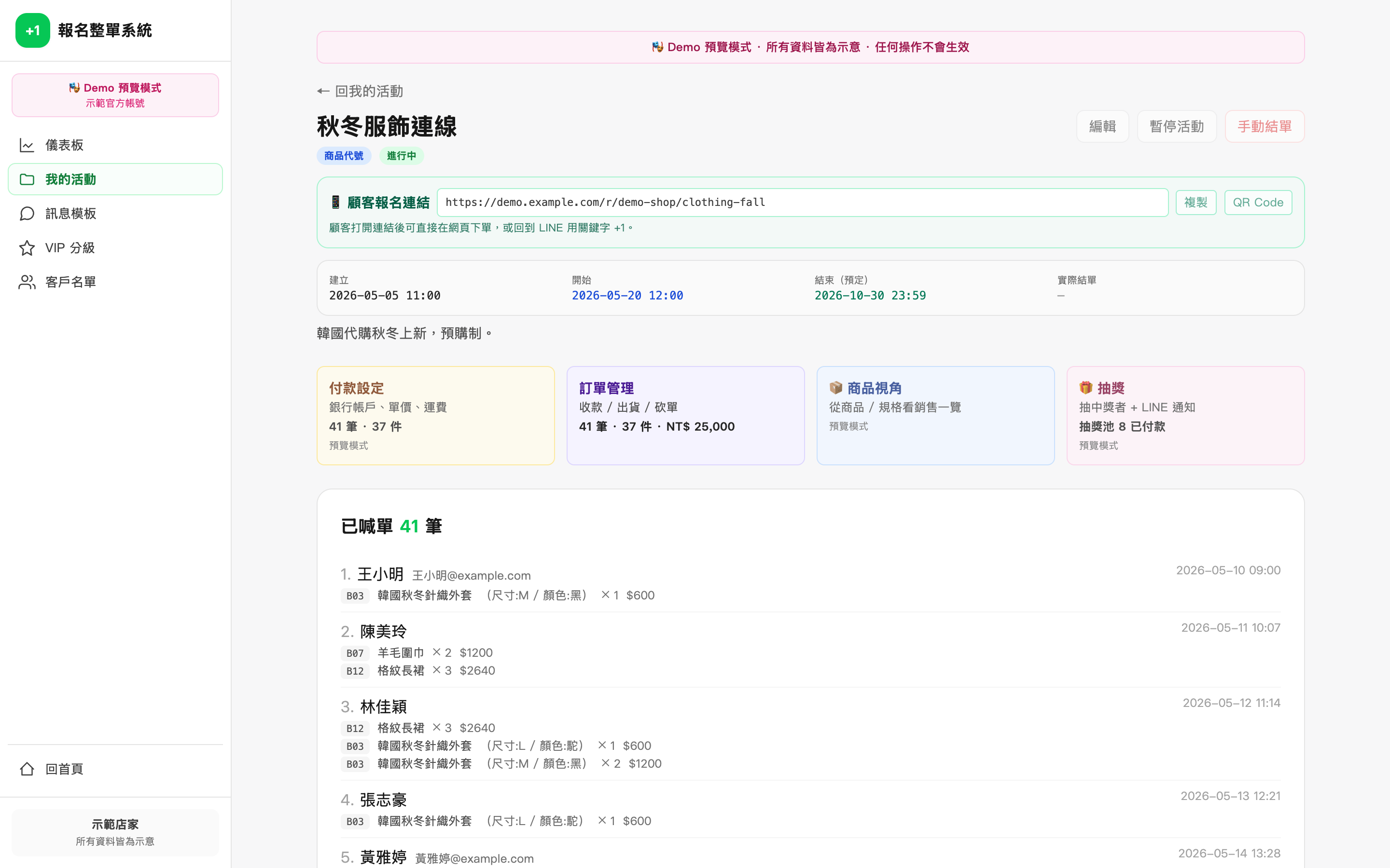 活動詳情